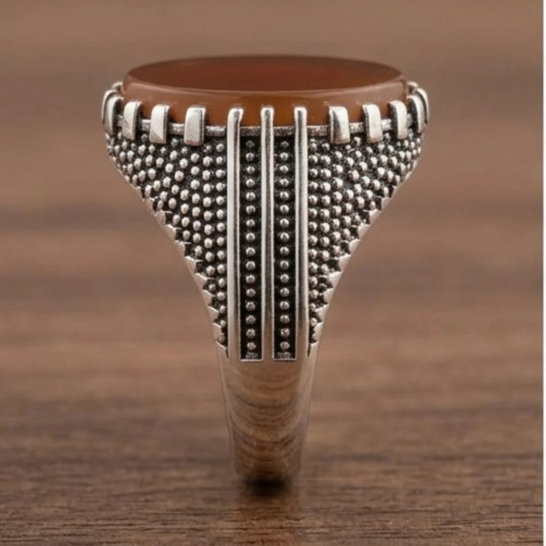 12 ct Yamni Aqeeq Ring | Agate Ring | Turkish style Ring