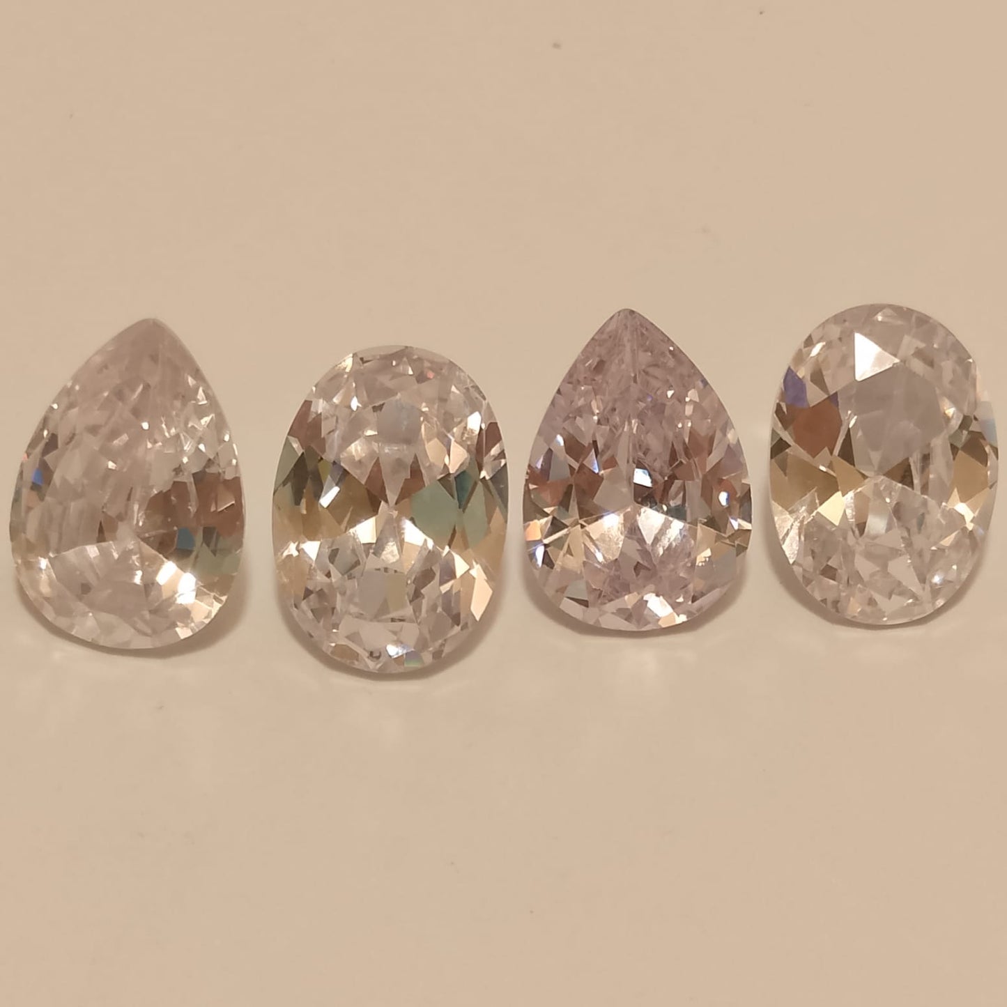 Almass (colorless stone) | Pear Shape Step Cutting