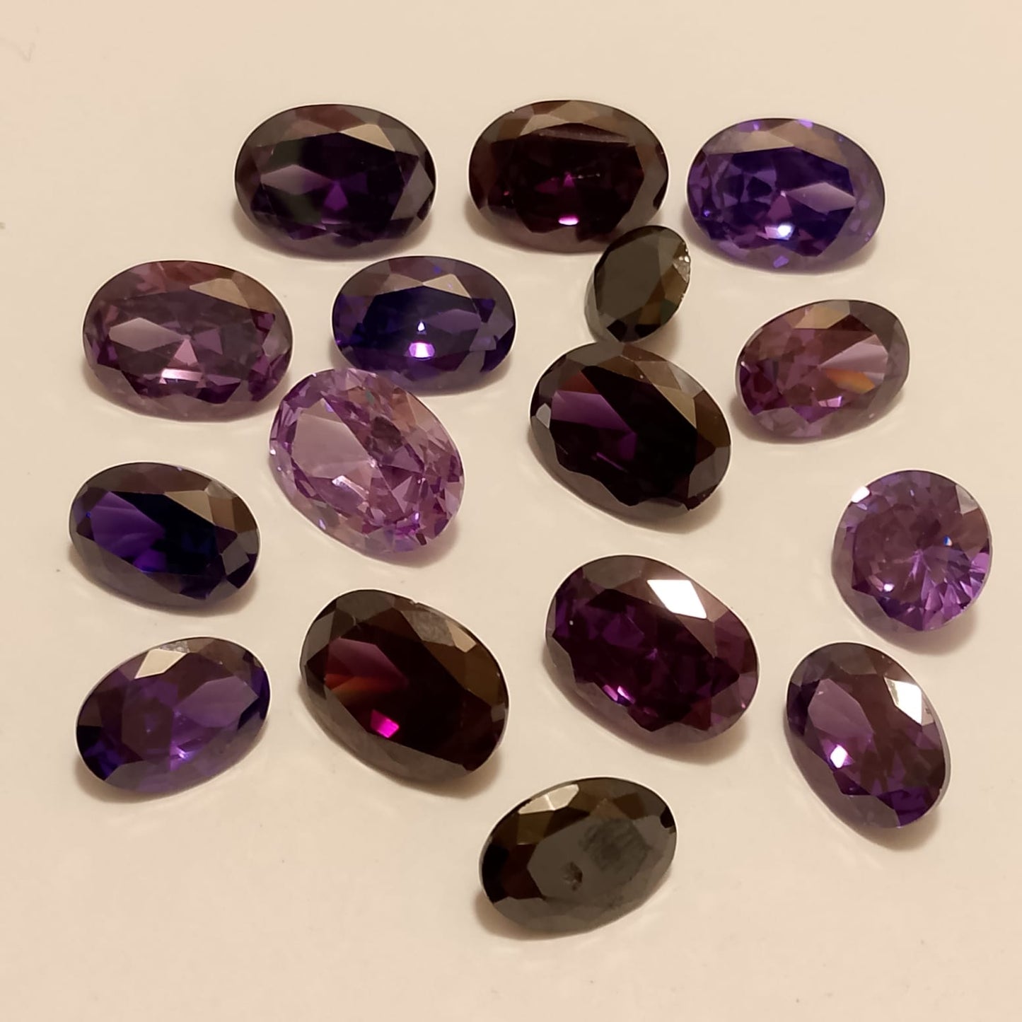 Amethyst Stone | Step cutting | Oval and pear shape
