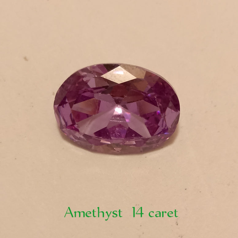 Amethyst Stone | Step cutting | Oval and pear shape