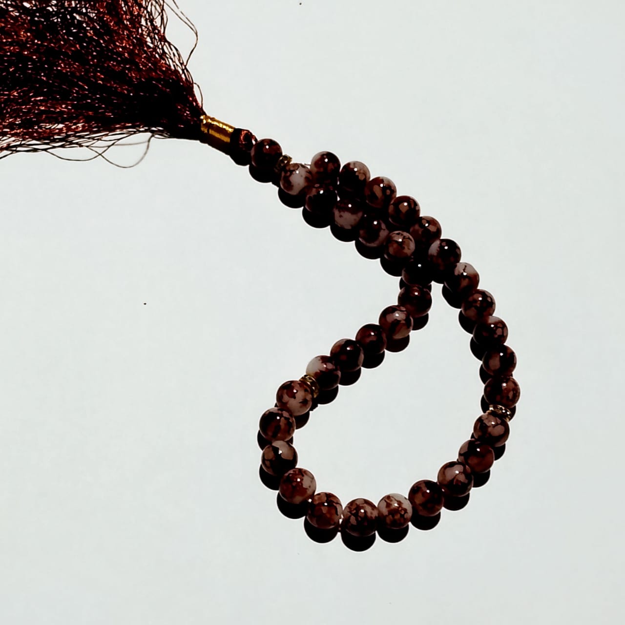 Aqeeq Tasbeeh | Brown Aqeeq Tasbeeh | 33 Beads | 14 mm