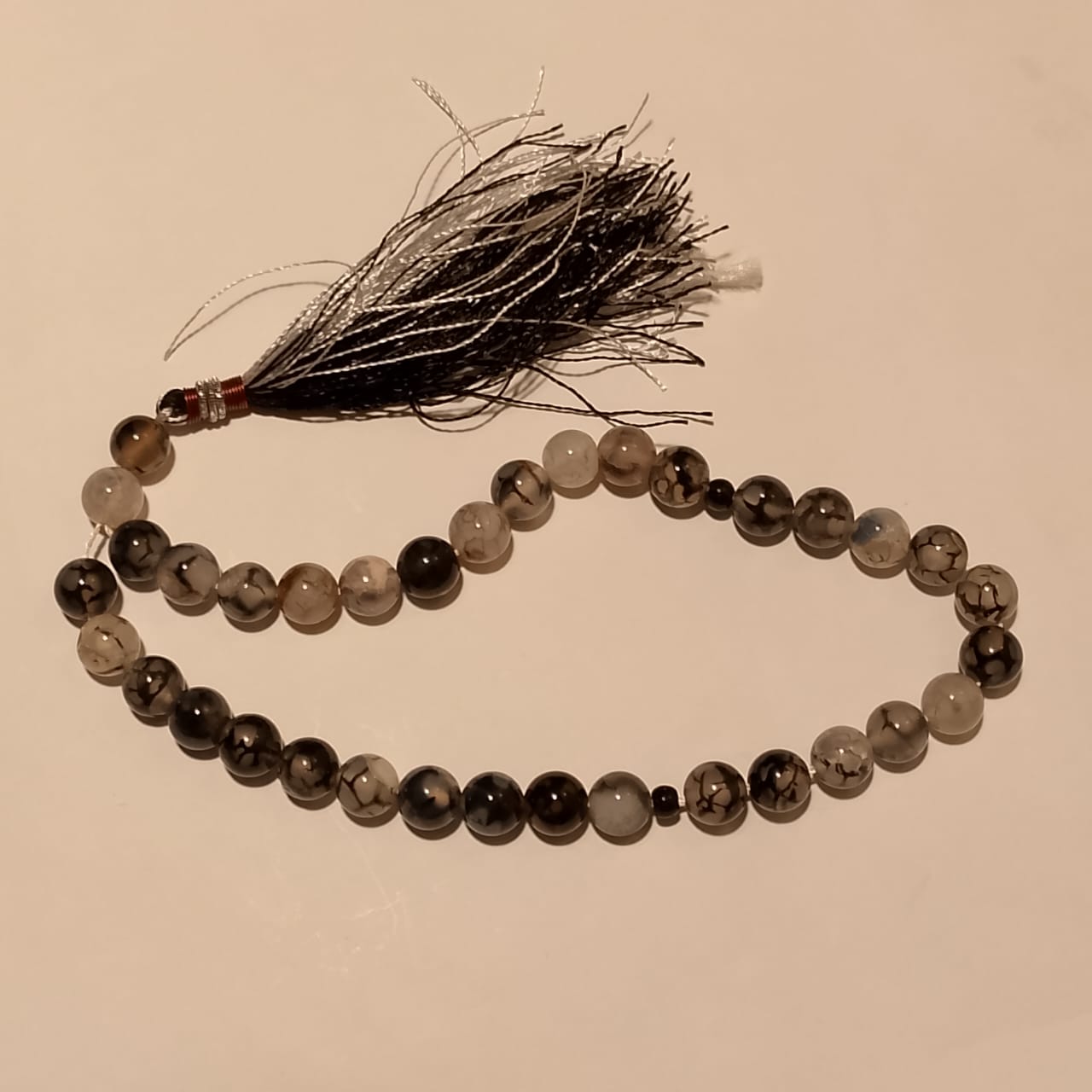 Gemstone Aqiq Multi color Tasbeeh | 33 Beads | 16 mm