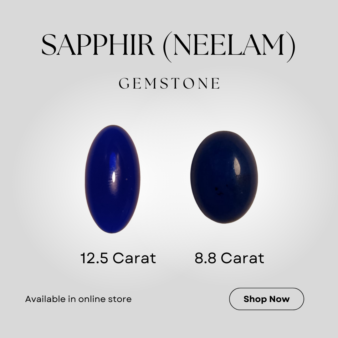 Neelam (Blue Stone) | Cabachon cutting | 6-15 Carats
