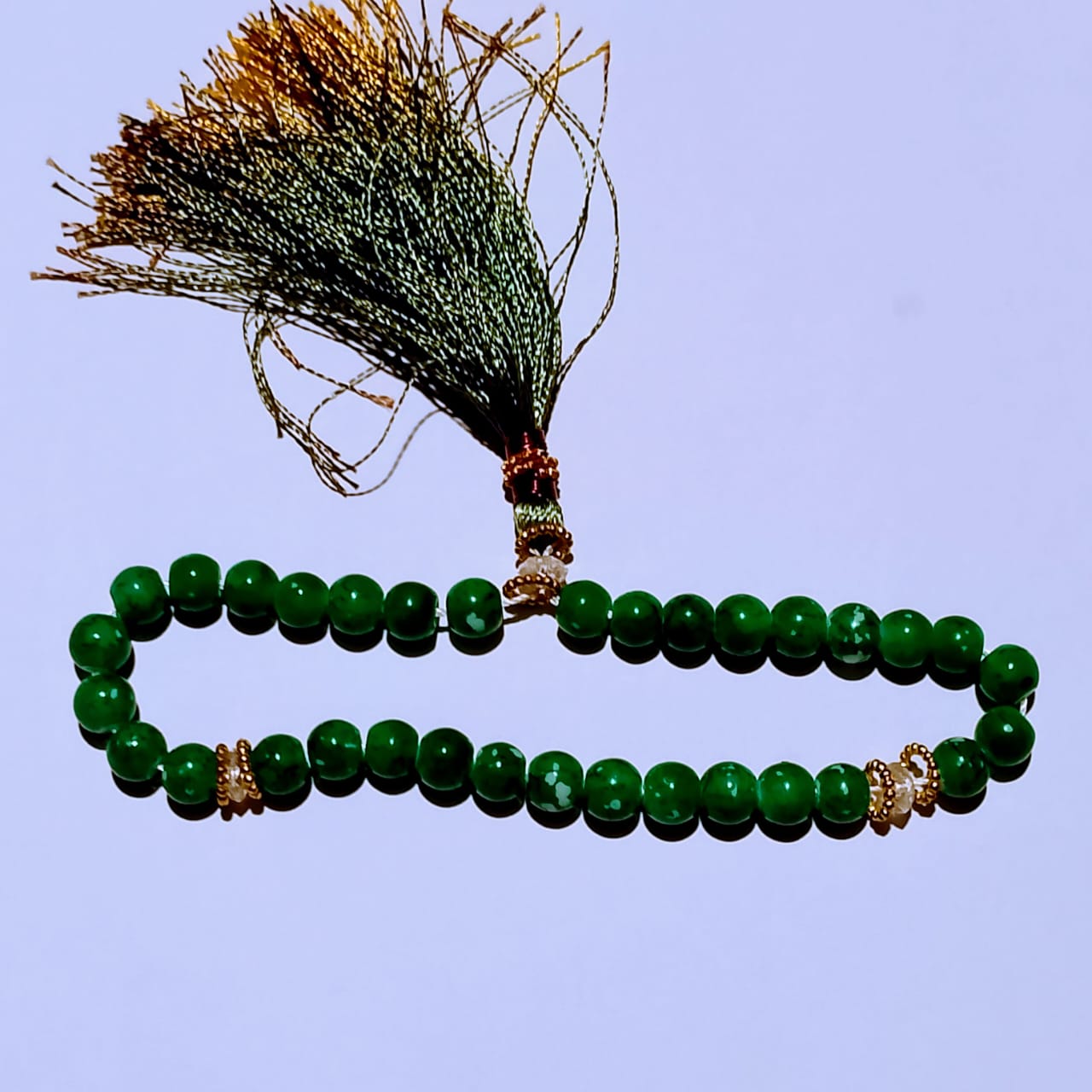 Green jade Tasbeeh | 33 Beads | 18 mm