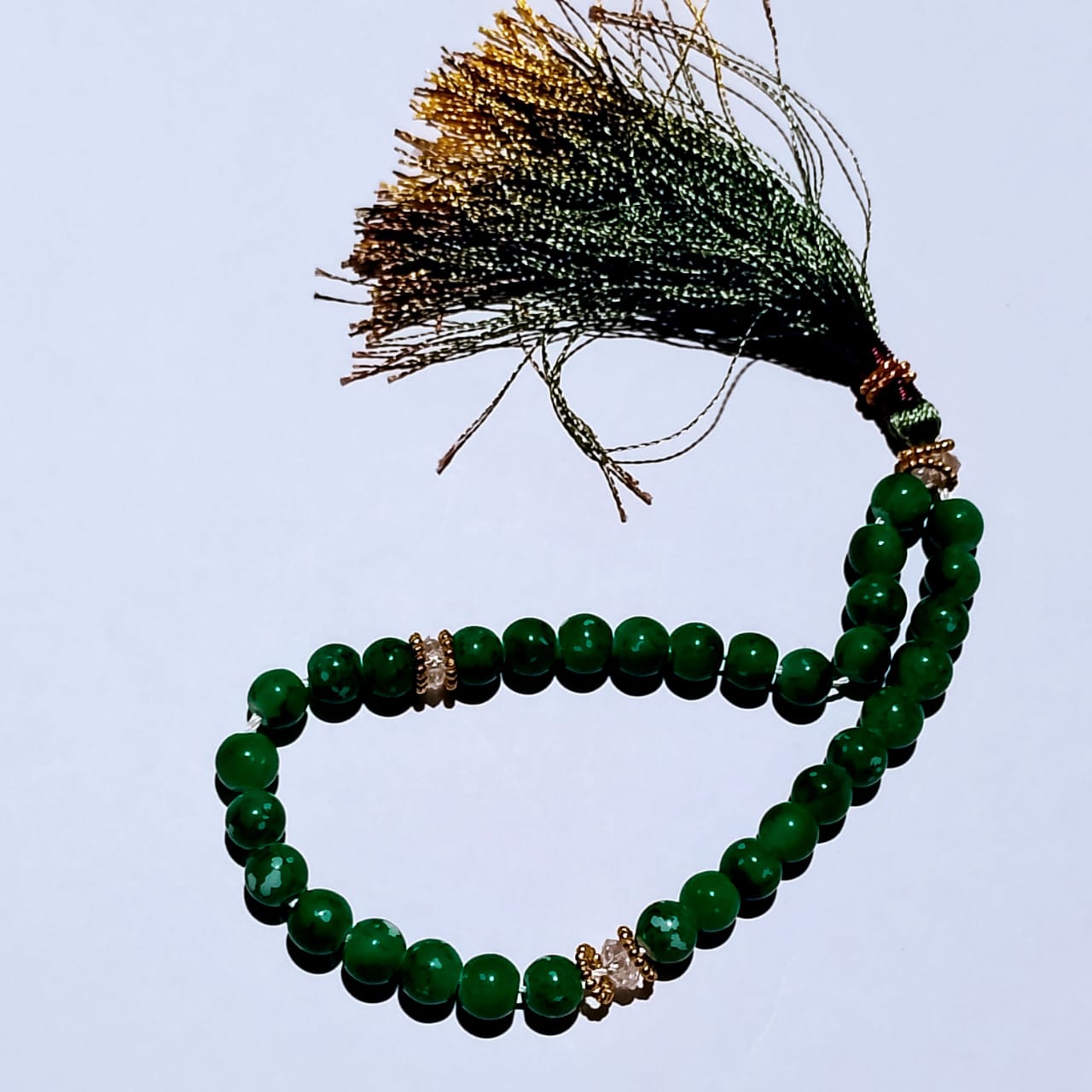 Green jade Tasbeeh | 33 Beads | 18 mm