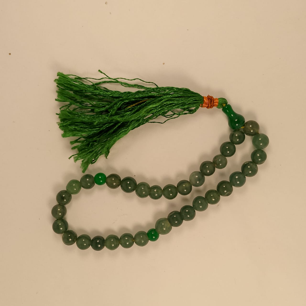 Gamstone Jadeite Tasbeeh | 35 Beads | 15mm
