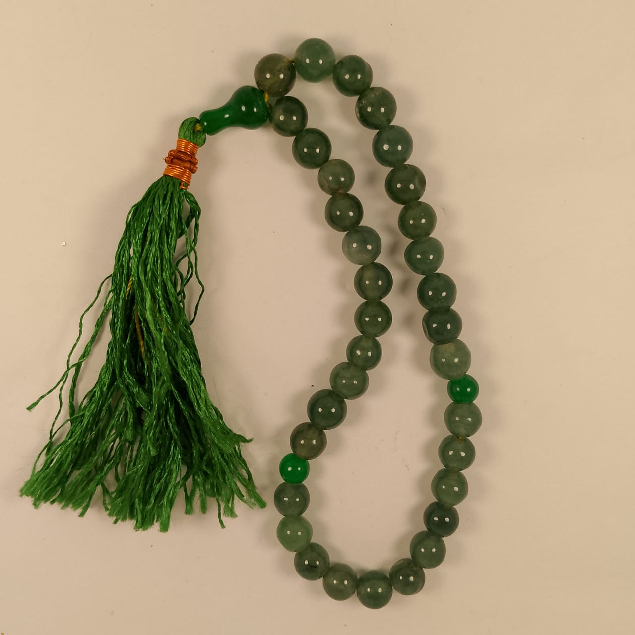 Gamstone Jadeite Tasbeeh | 35 Beads | 15mm