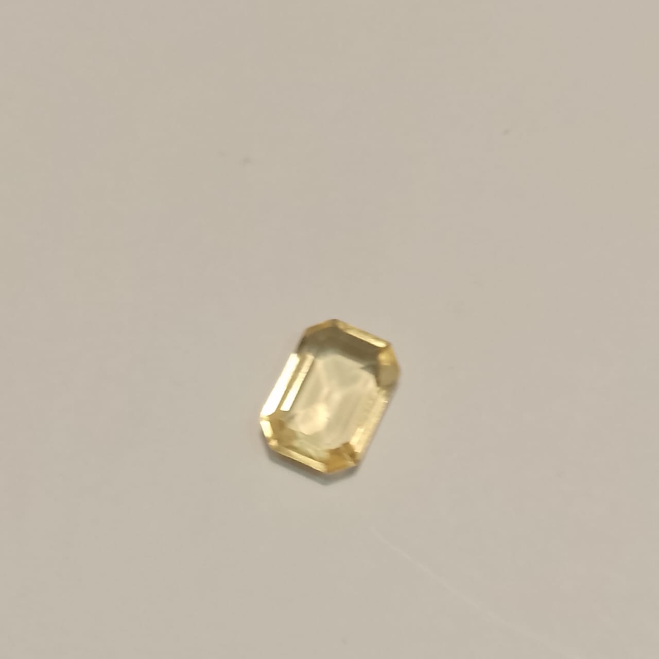 Pukhraj | Light Yellow Sapphire | Step Cutting