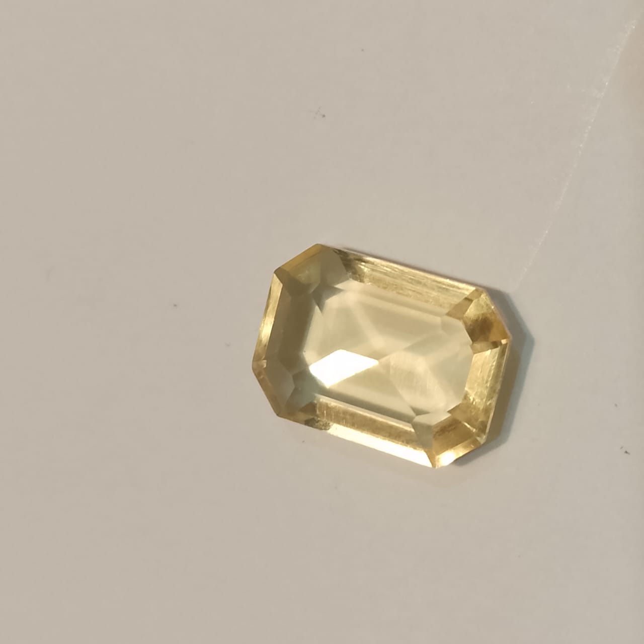 Pukhraj | Light Yellow Sapphire | Step Cutting
