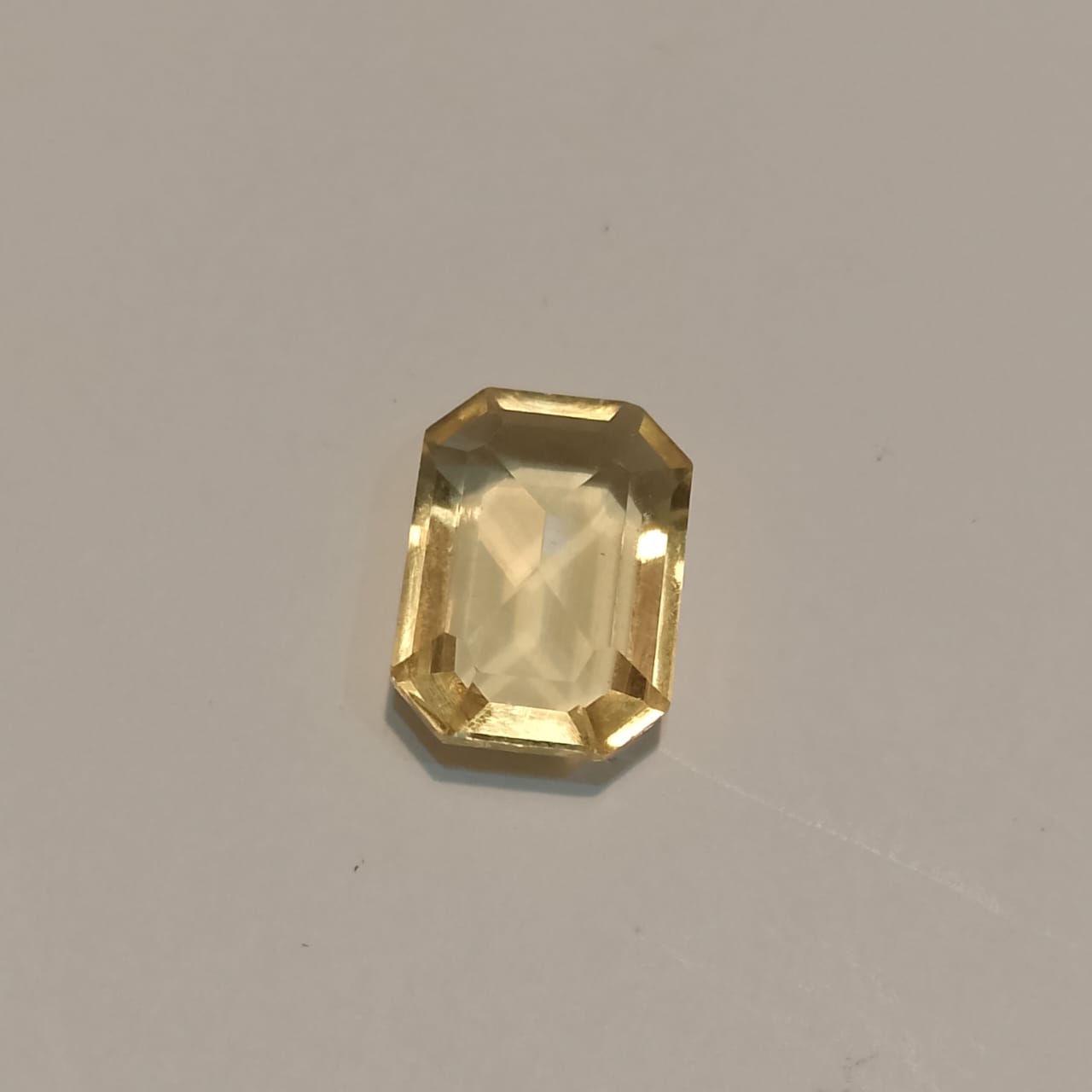 Pukhraj | Light Yellow Sapphire | Step Cutting