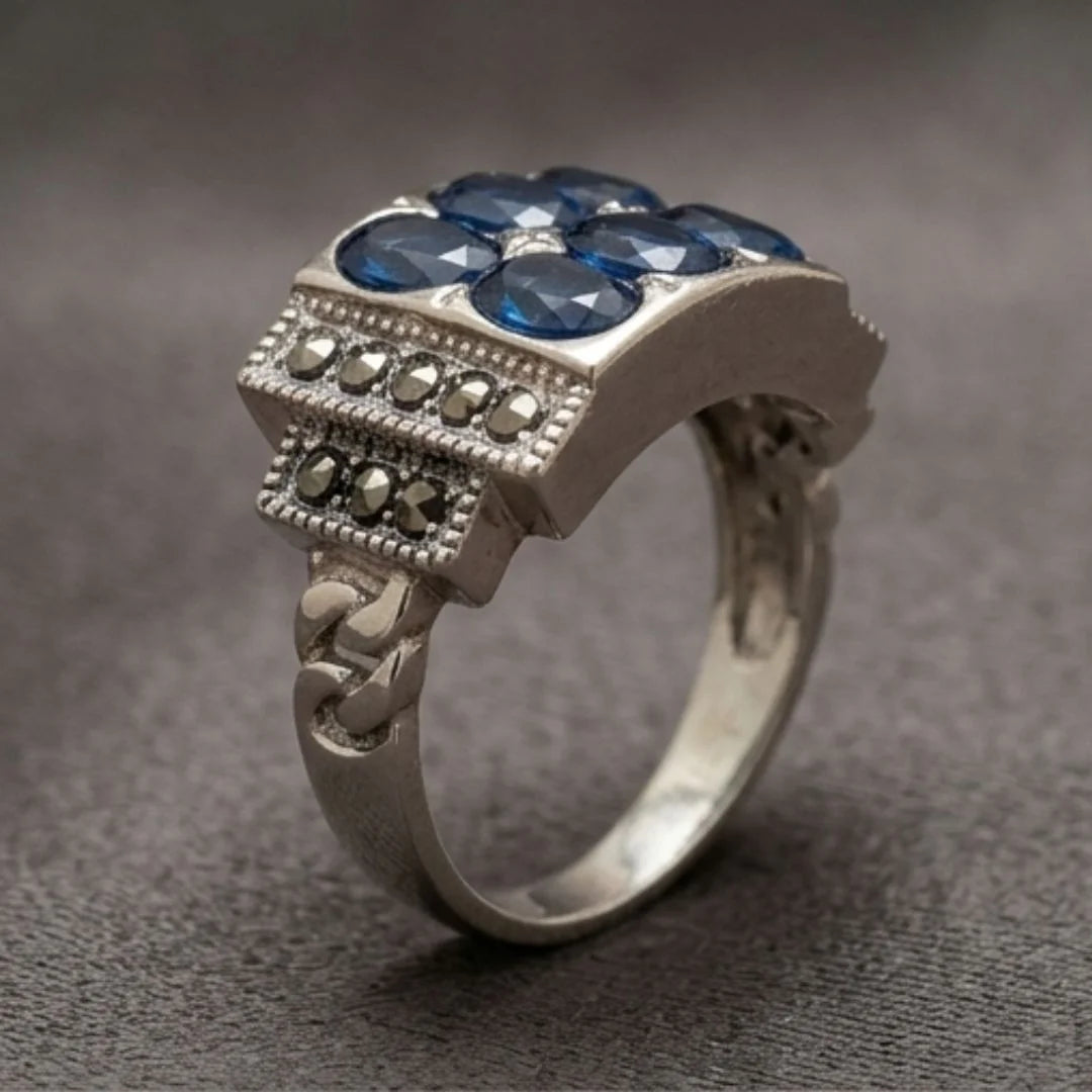 Neelam Ring | Turkish Design | Step Cut | CODE N-48