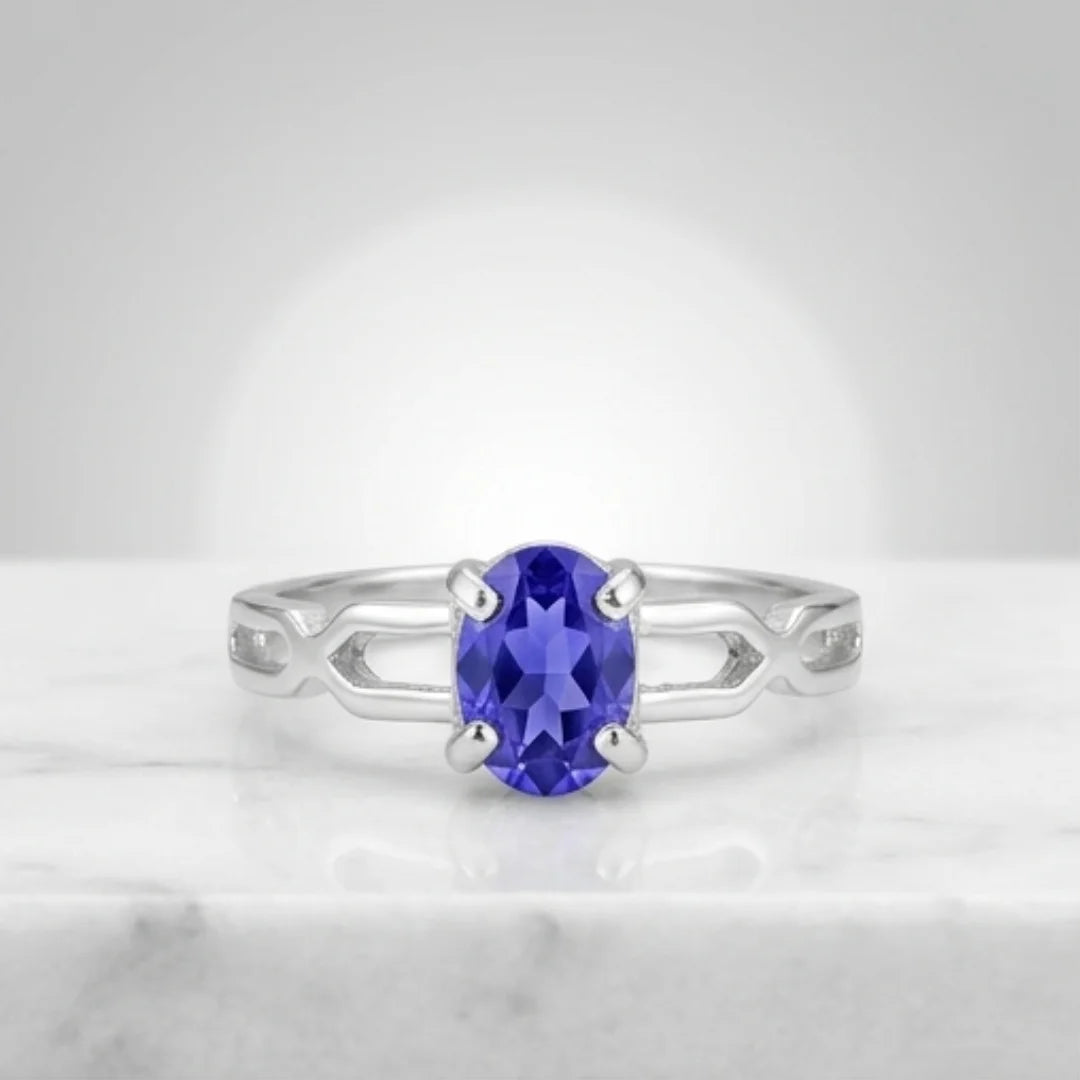 Neelam Female Ring | Step Cut | CODE N-18