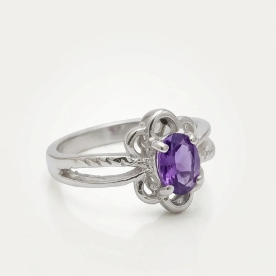 Neelam Female Ring | Step Cut | CODE N-11