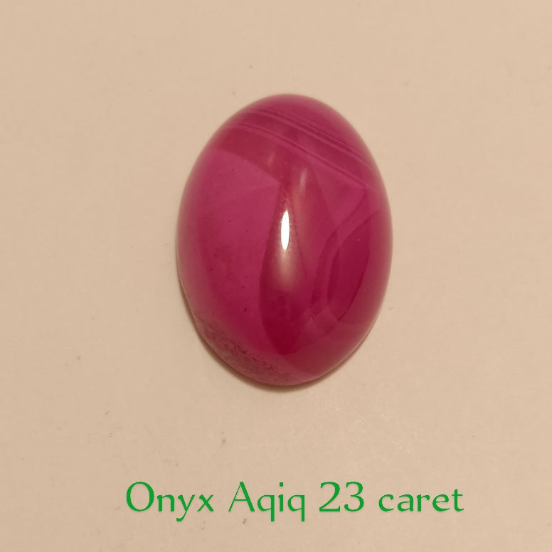 Onyx Aqeeq | Oval shape Cabachon