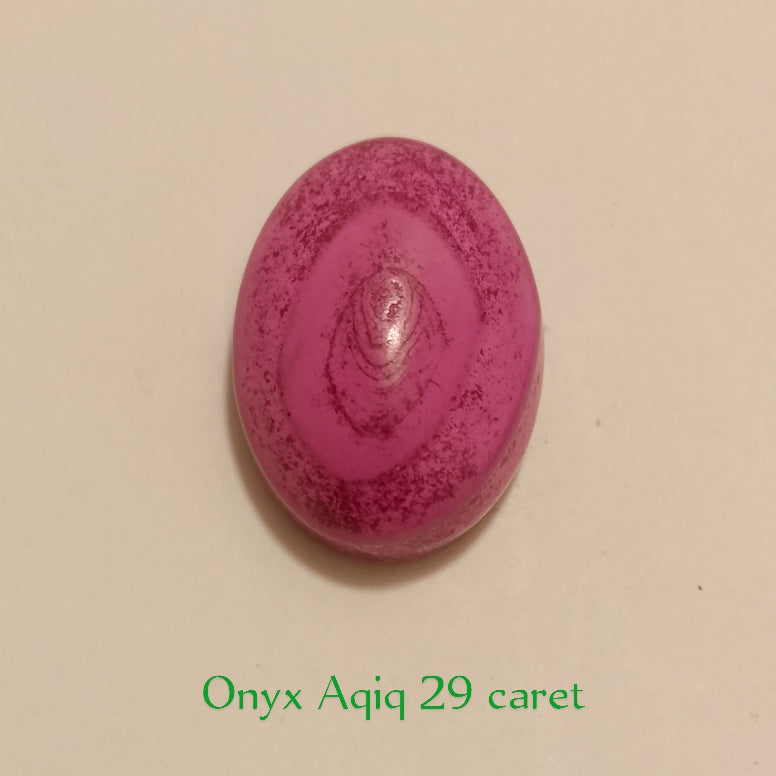 Onyx Aqeeq | Oval shape Cabachon