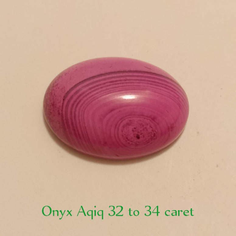 Onyx Aqeeq | Oval shape Cabachon