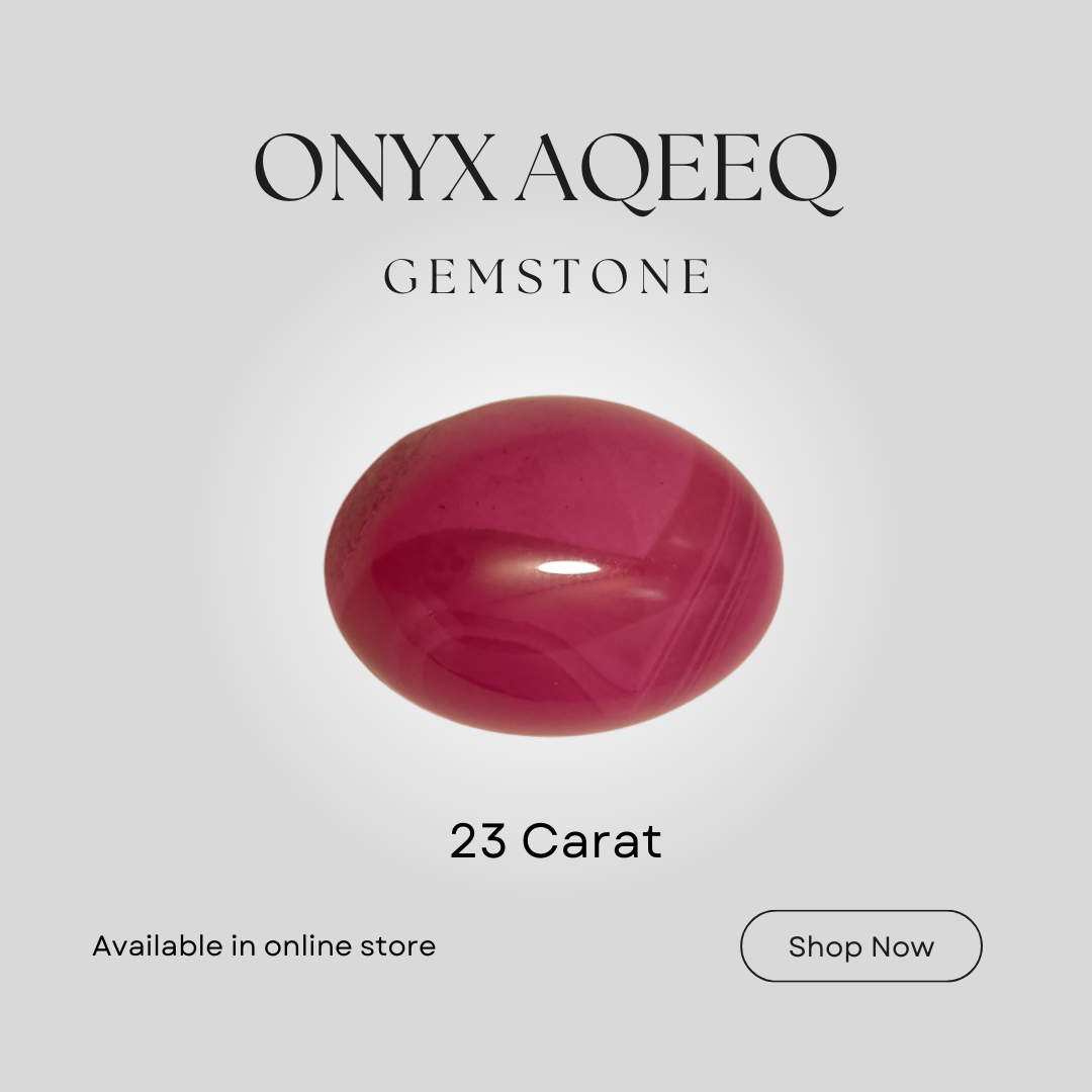 Onyx Aqeeq | Oval shape Cabachon