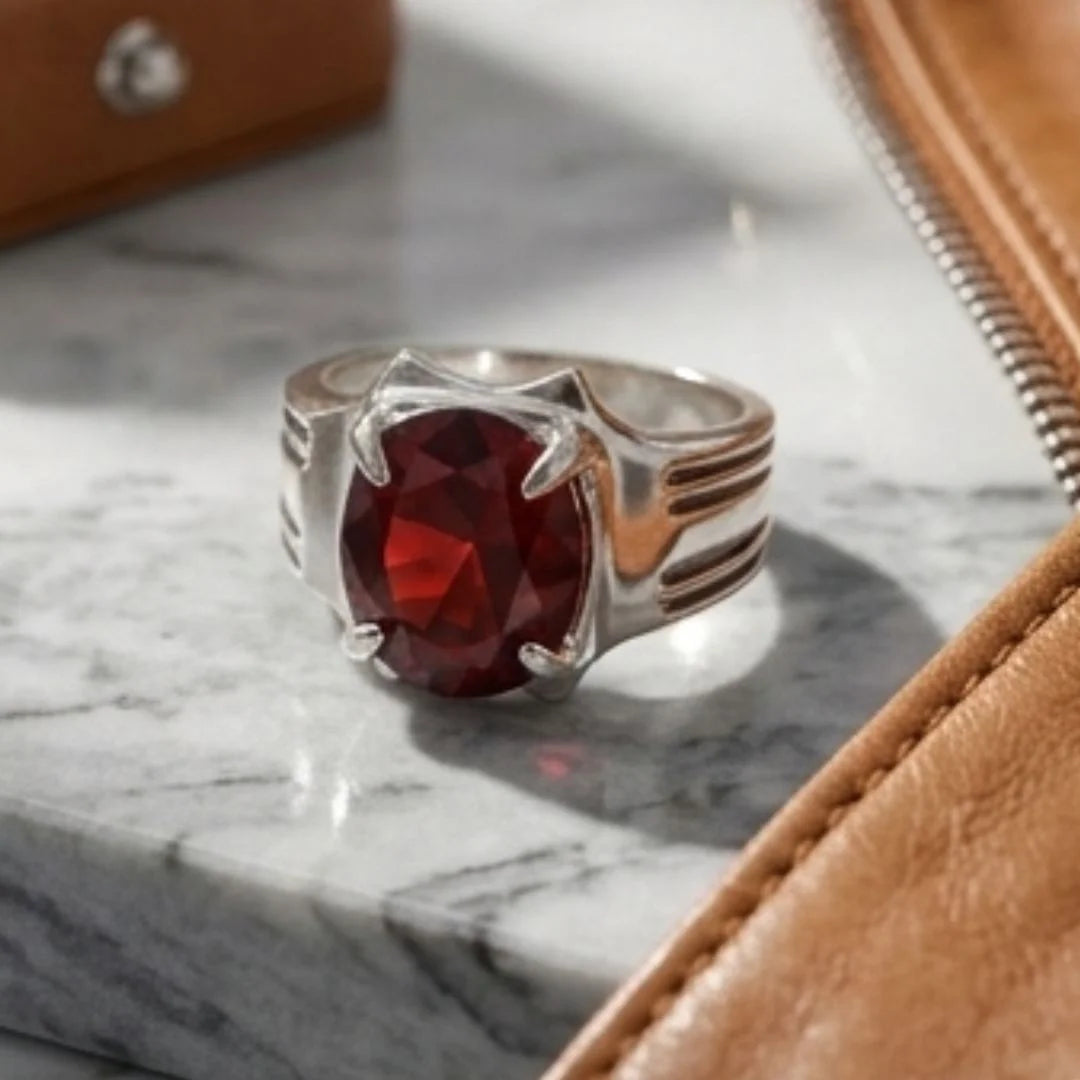 Ruby Ring | Step Cut | Italian Style
