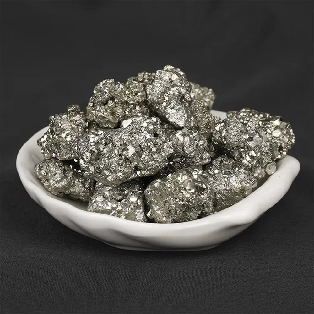 Natural Pyrite Tumbled Stones – Raw Healing Crystals for Energy, Meditation & Gift Collection in Pakistan