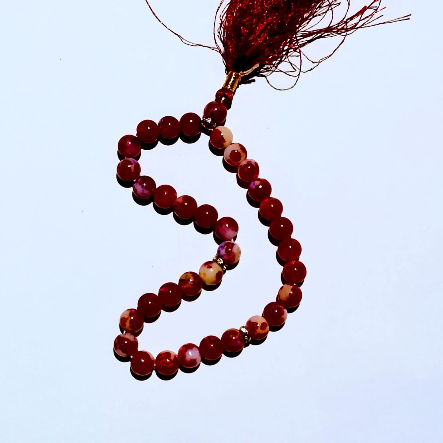 Sang e Yemeni Tasbeeh | Yemeni Aqeeq Tasbih | 33 Beads | 15 mm