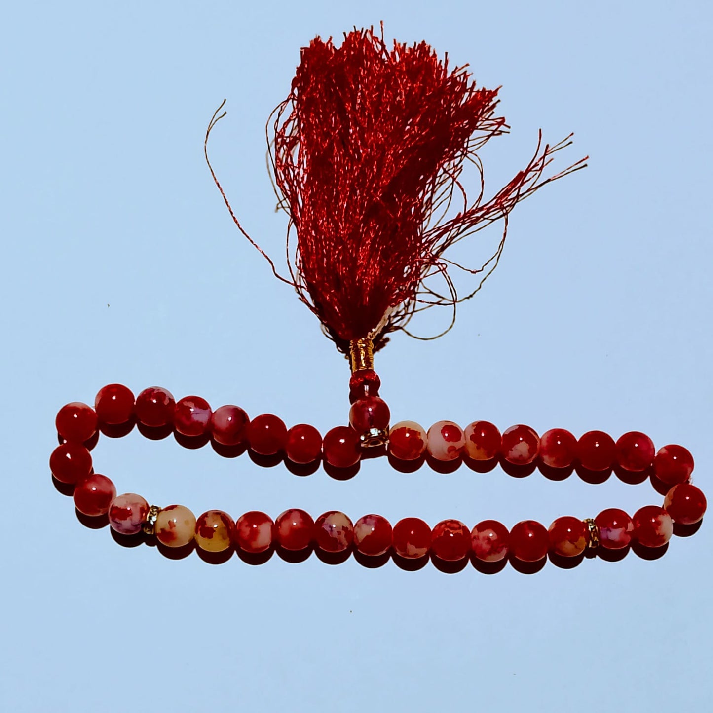 Sang e Yemeni Tasbeeh | Yemeni Aqeeq Tasbih | 33 Beads | 15 mm