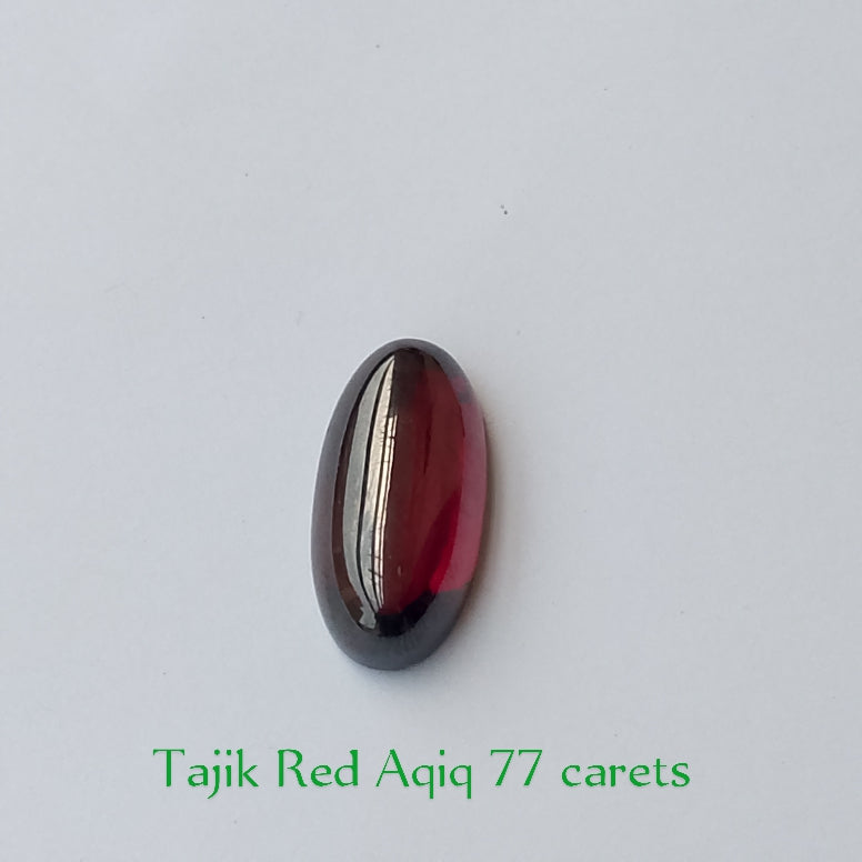 Tajik Red Aqeeq (dark red) | Cabochon Cutting