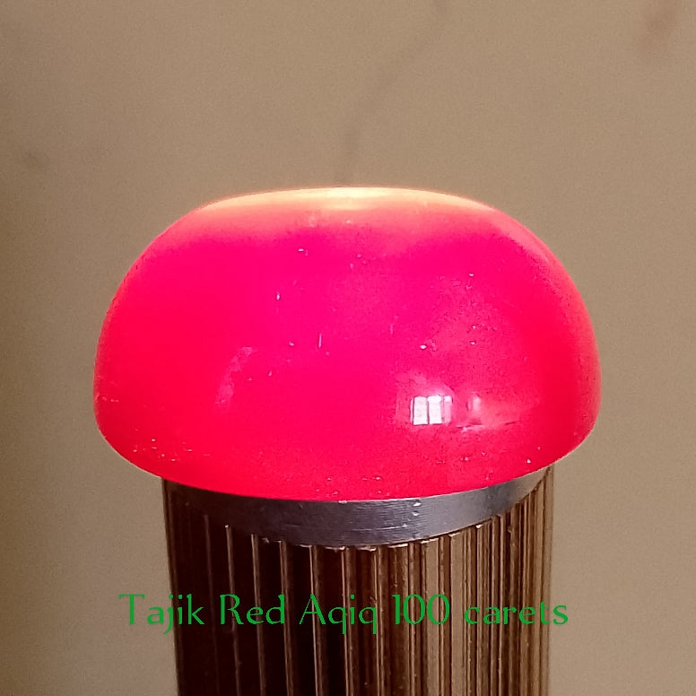Tajik Red Aqeeq (dark red) | Cabochon Cutting