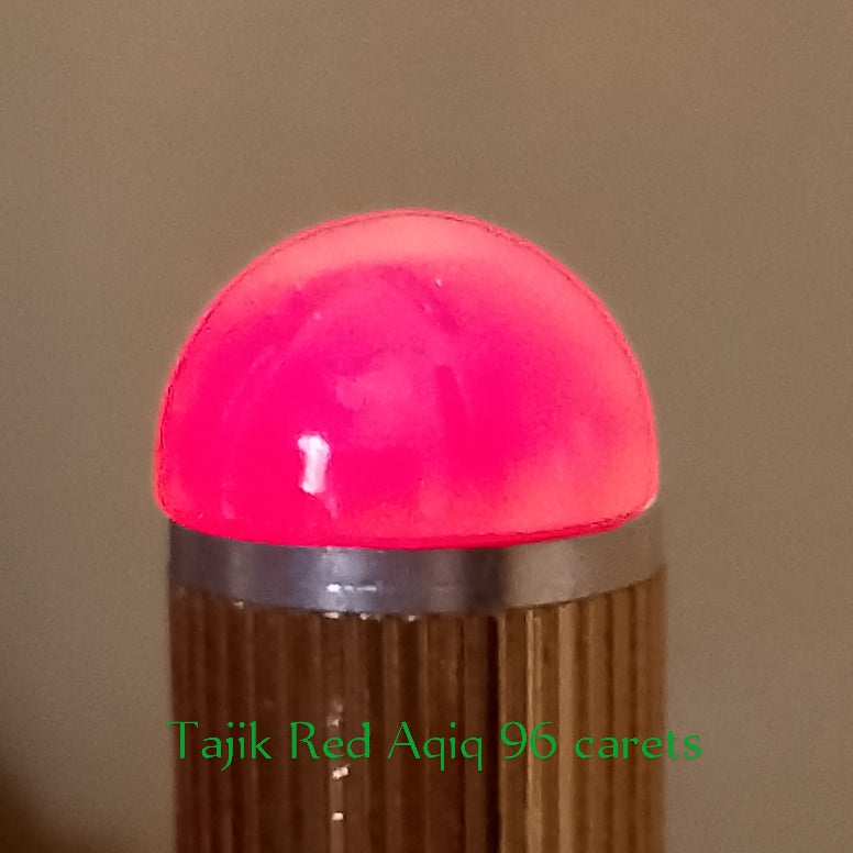 Tajik Red Aqeeq (dark red) | Cabochon Cutting