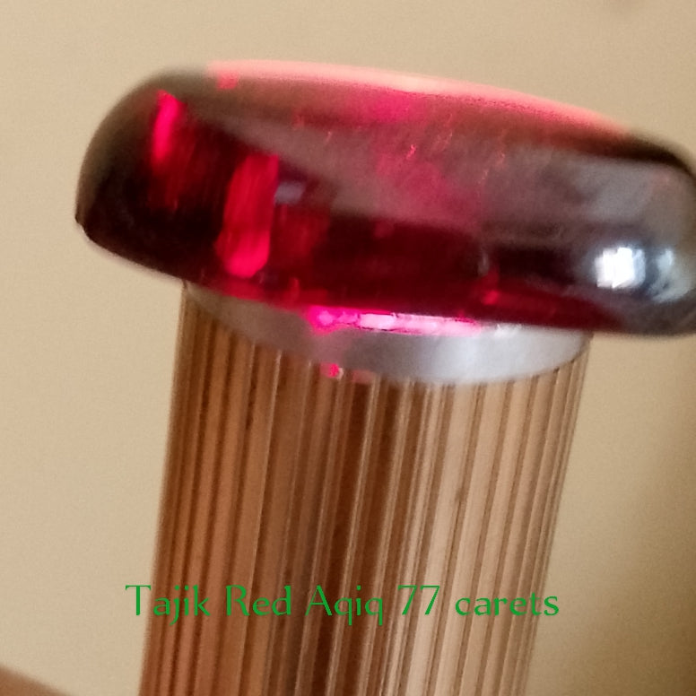 Tajik Red Aqeeq (dark red) | Cabochon Cutting