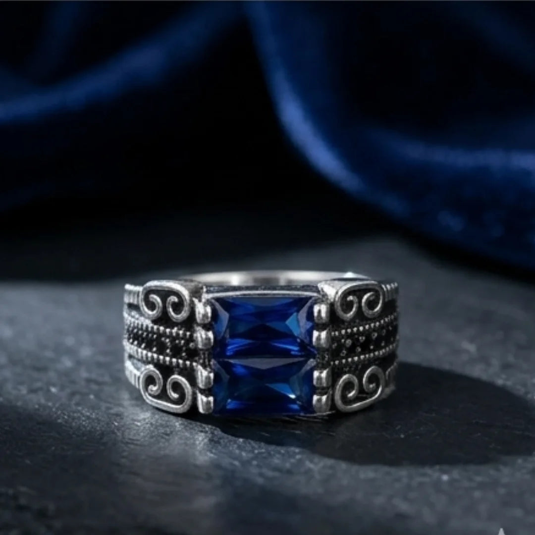 Neelam Ring | Turkish Design | Step Cut | CODE N-40