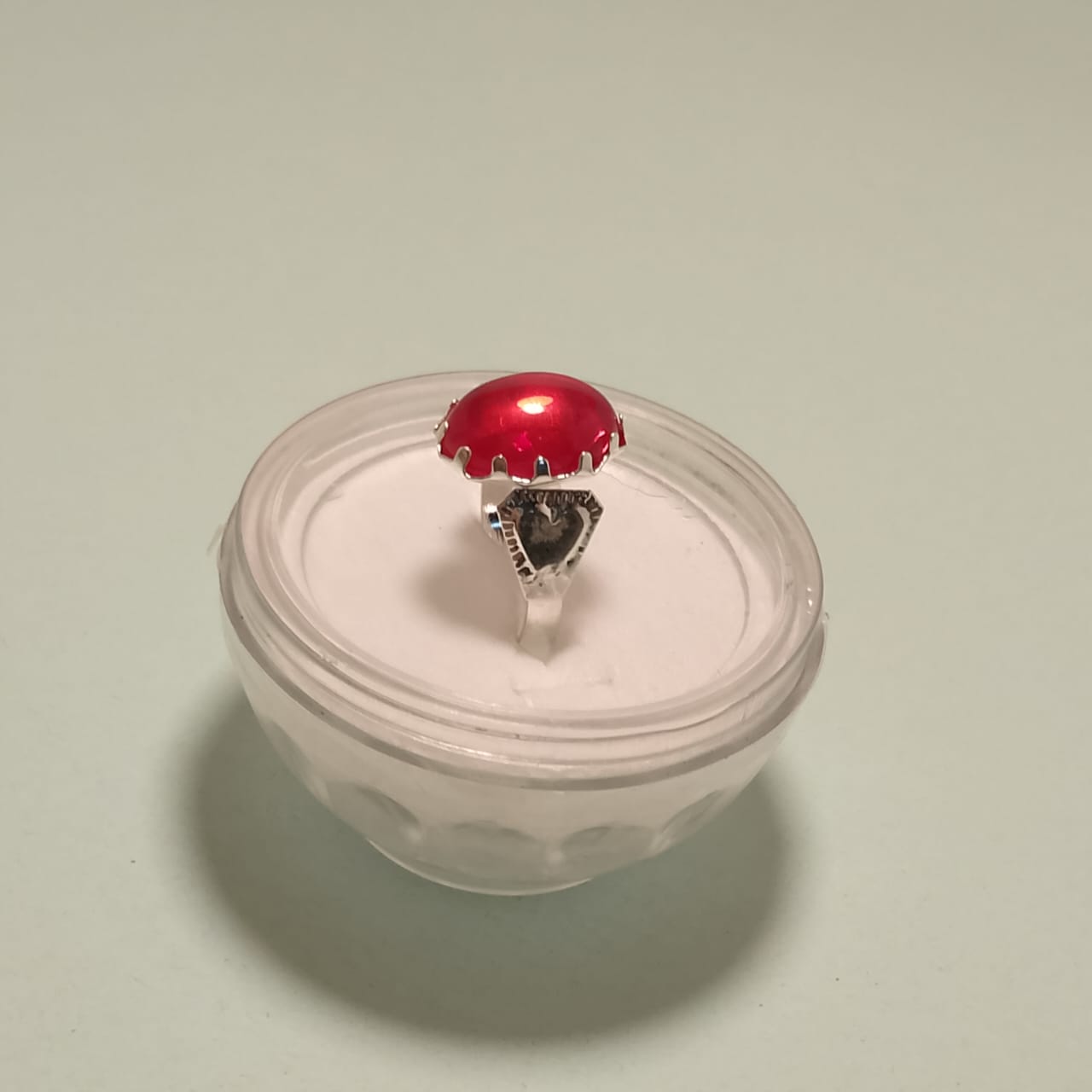10 Carats Aqeeq Ring, Cabchon Cut
