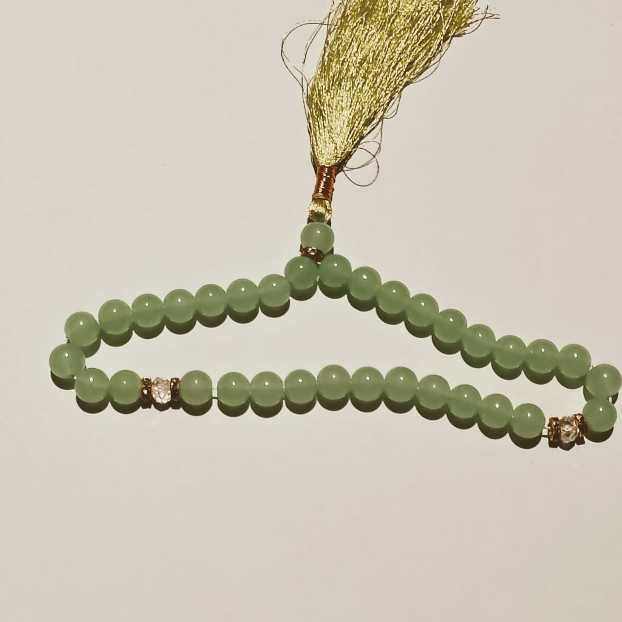 Moonstone Tasbeeh | Sangi Dhodya Tasbih | 33 Beads | 18 mm