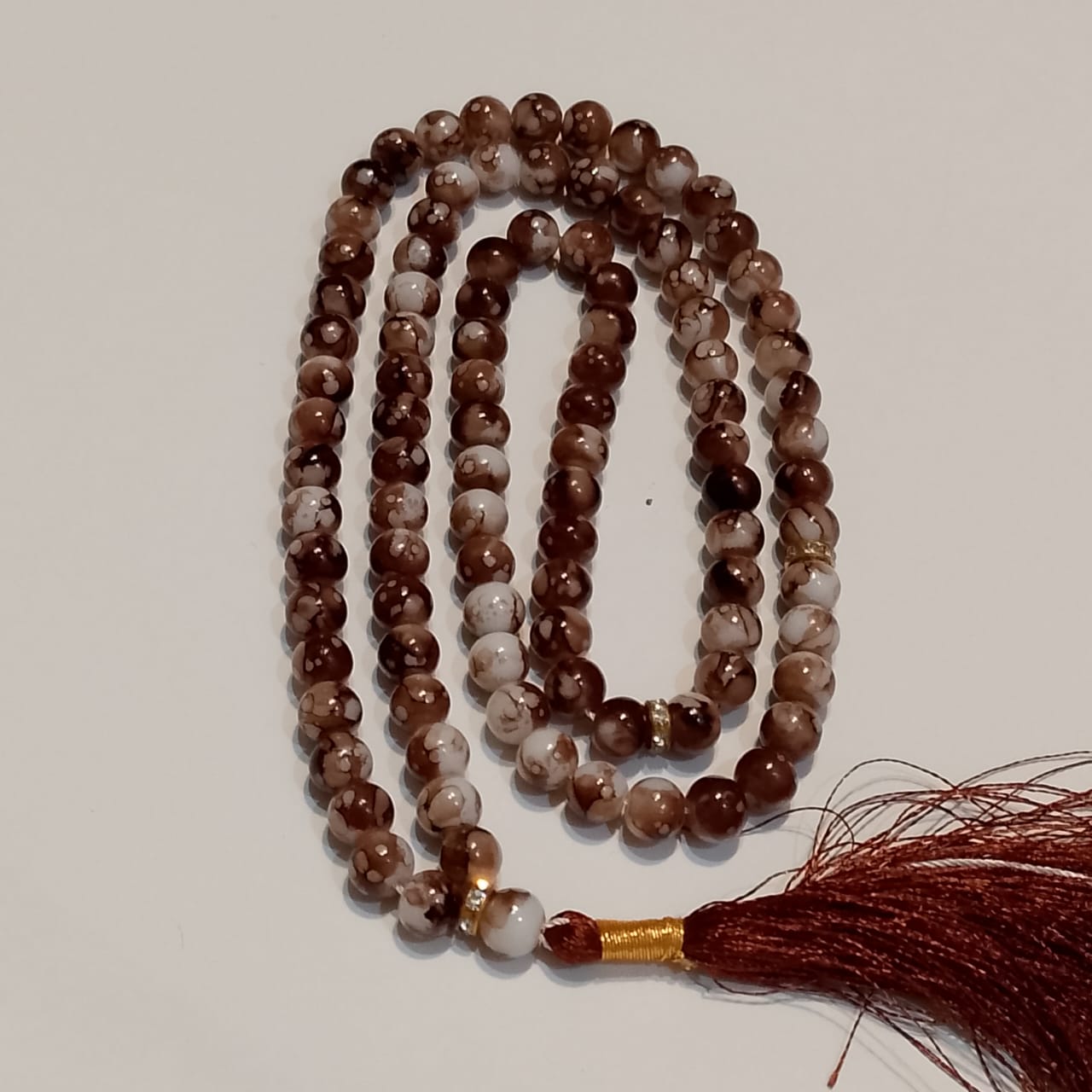 Aqeeq Tasbeeh | Multi Color | 100 Beads | 10 mm