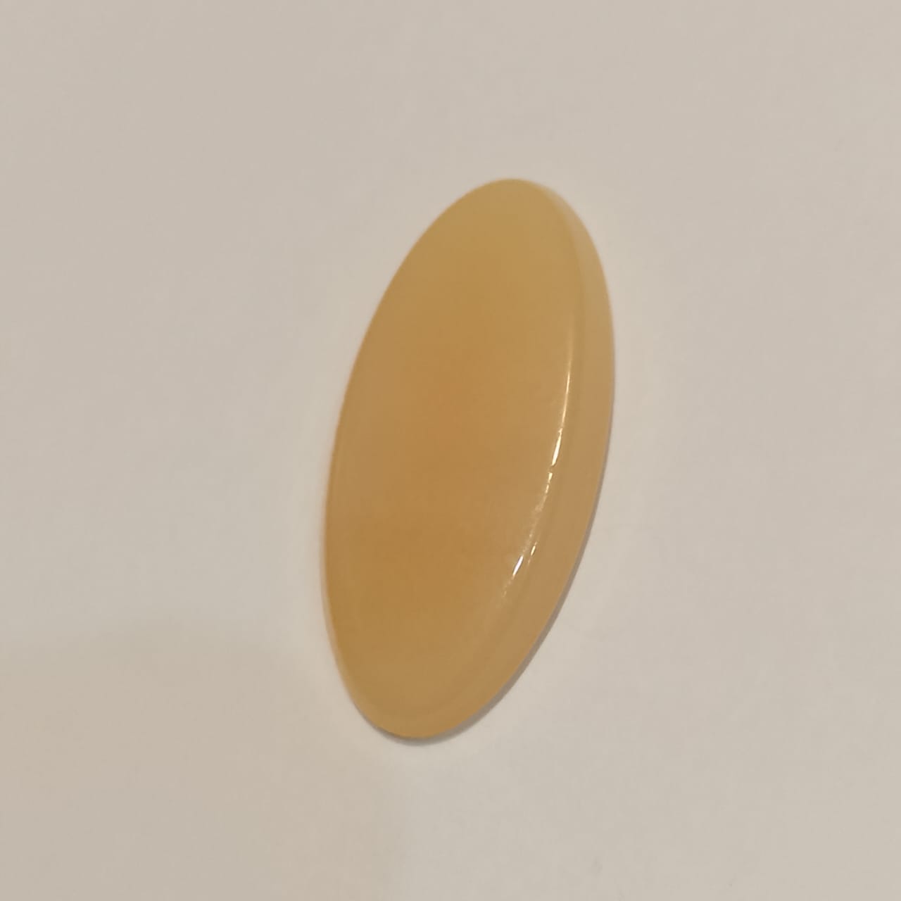 Pukhraj | Light Yellow Sapphire | Oval shape Cabachon Cutting