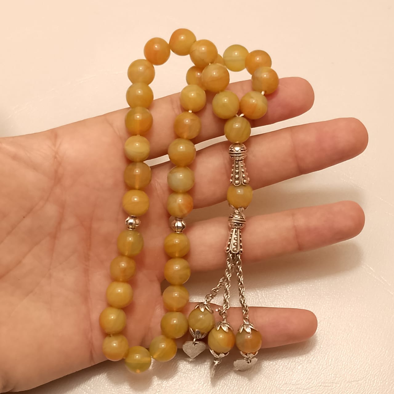 Pukhraj Tasbeeh with Free Gift Box | 33 Beads | 10mm