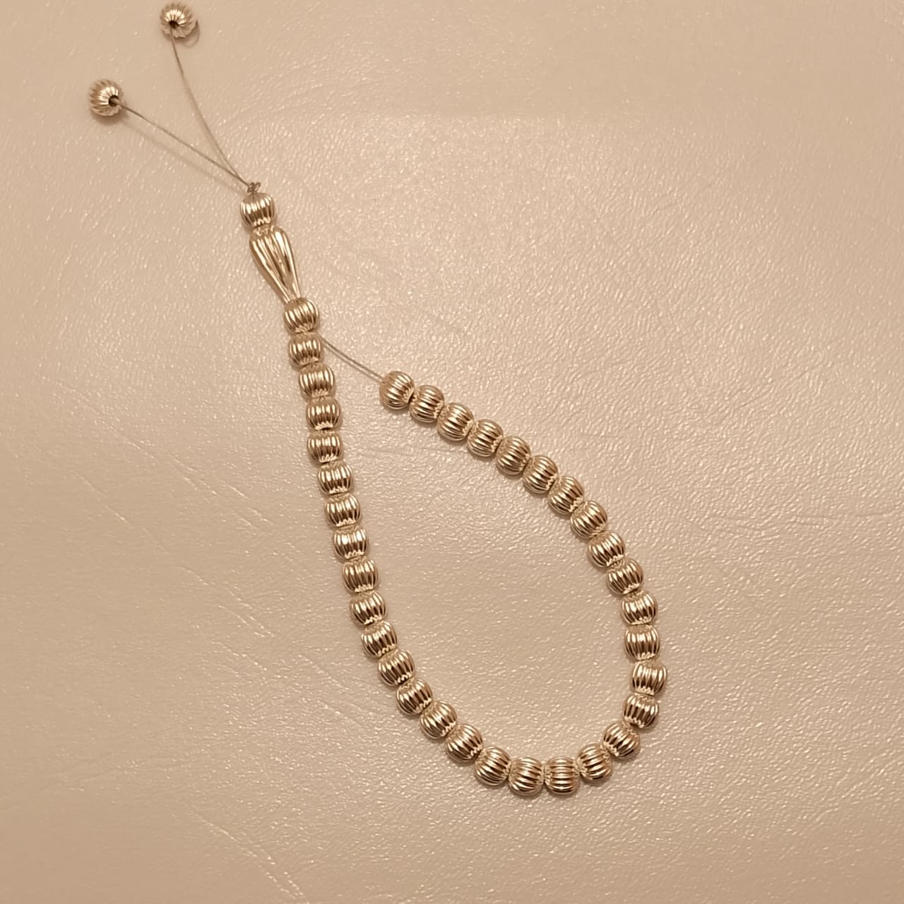 Silver Tasbeeh | Italian style | 33 Beads | 7 mm | Free Gift Box