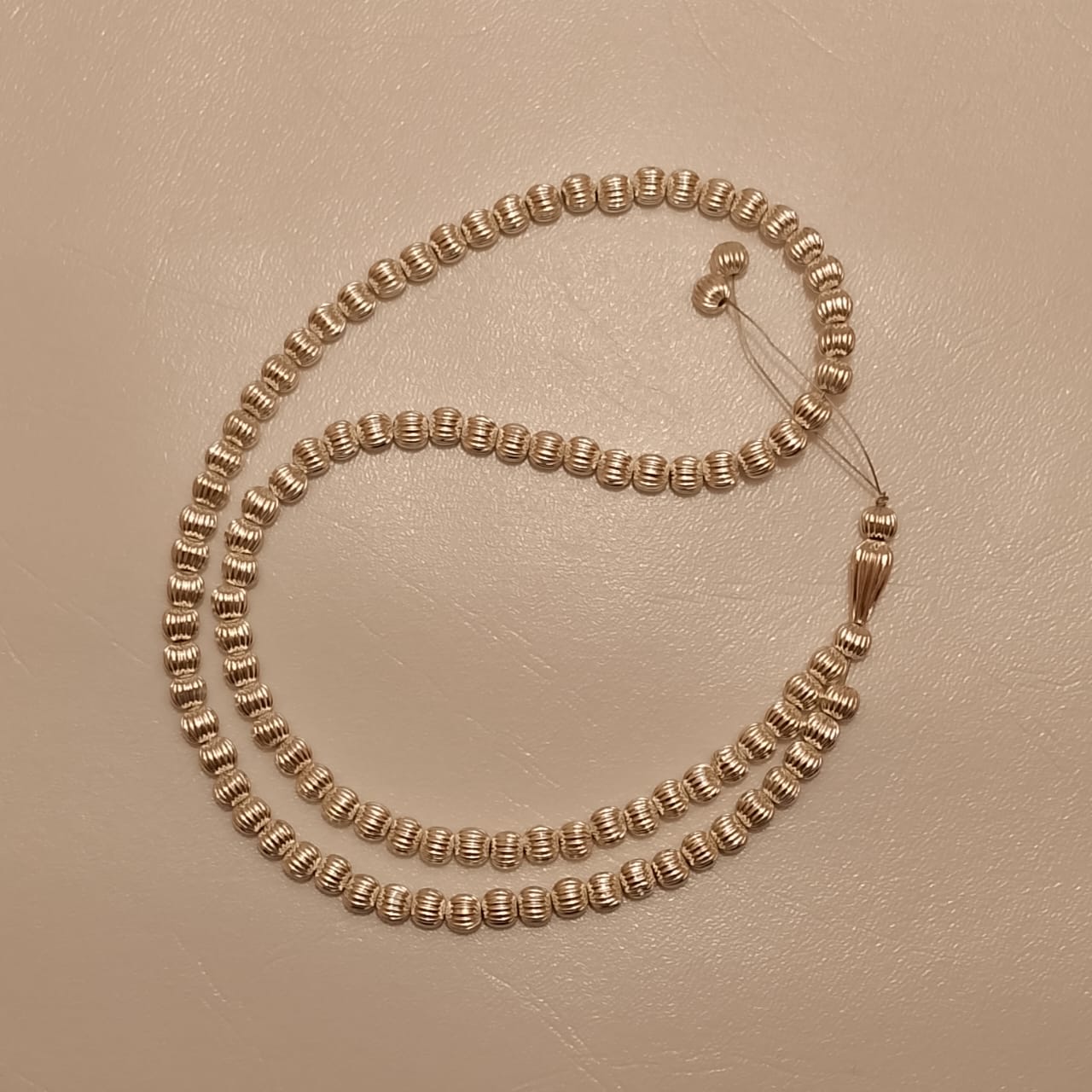 Silver Tasbeeh | Italian style | 100 Beads | 6 mm | Free Gift Box