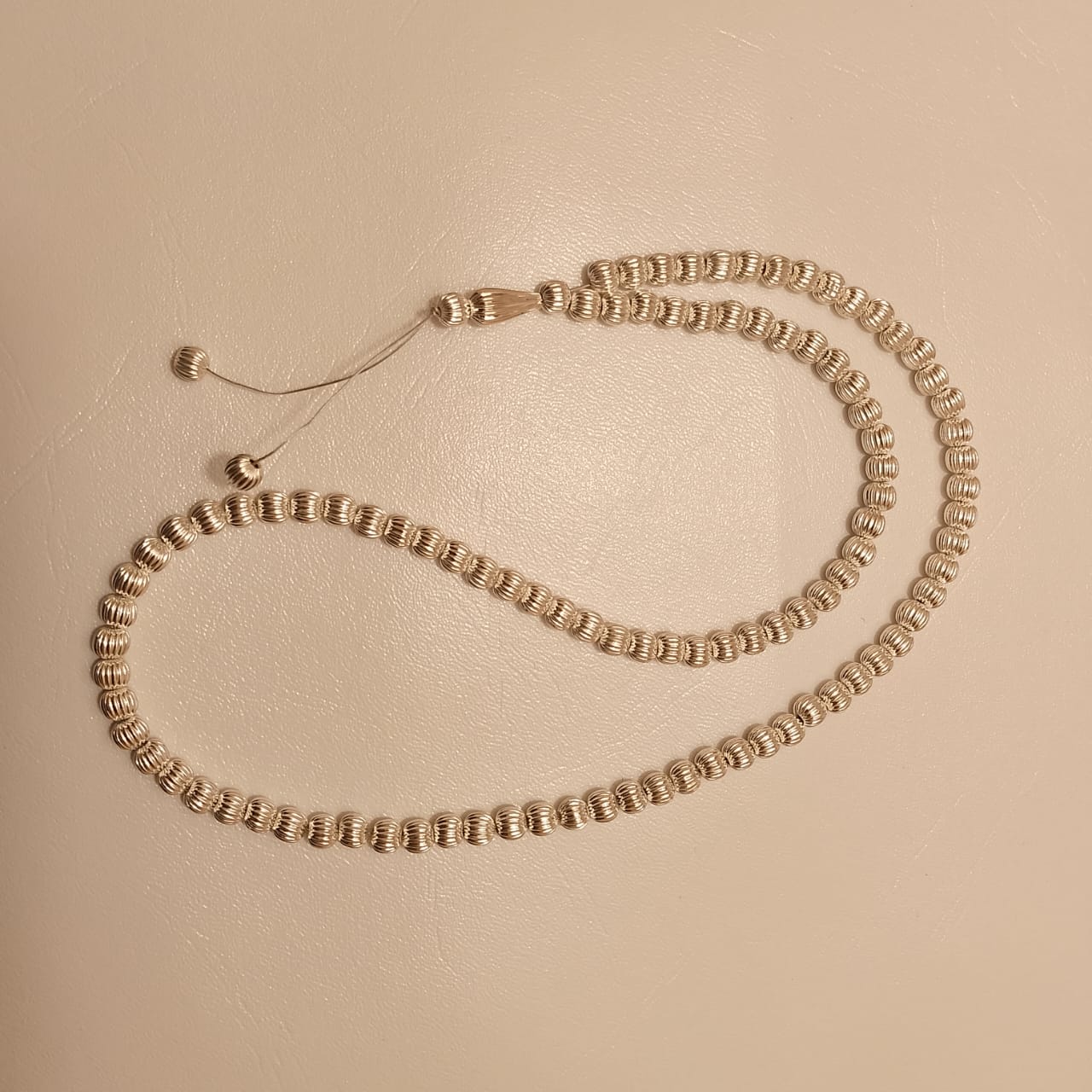 Silver Tasbeeh | Italian style | 100 Beads | 6 mm | Free Gift Box