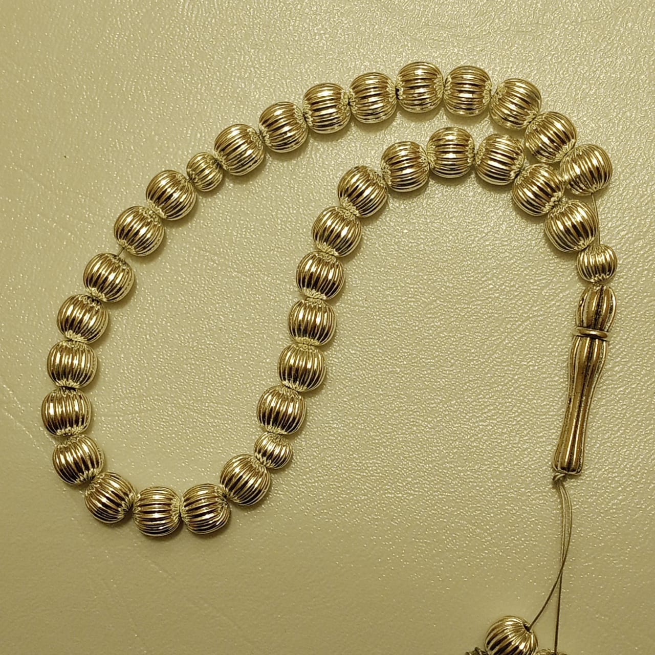 Silver Tasbeeh | Italian Crafted design | 33 Beads | 10 mm | Free GIFT BOX