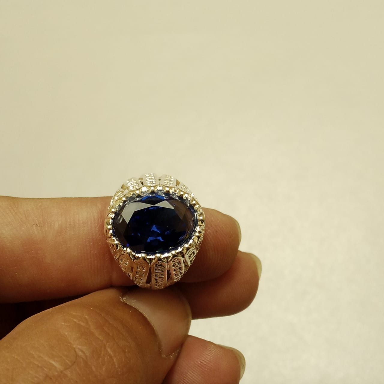 Neelam Ring | Step Cut | Turkish Style Ring