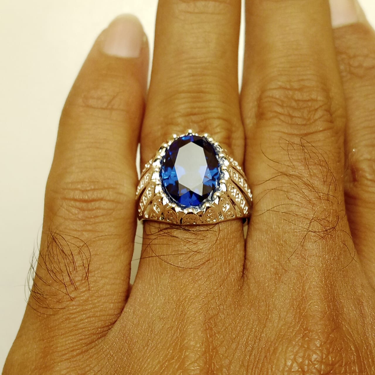 Neelam Ring | Step Cut | Turkish Style Ring