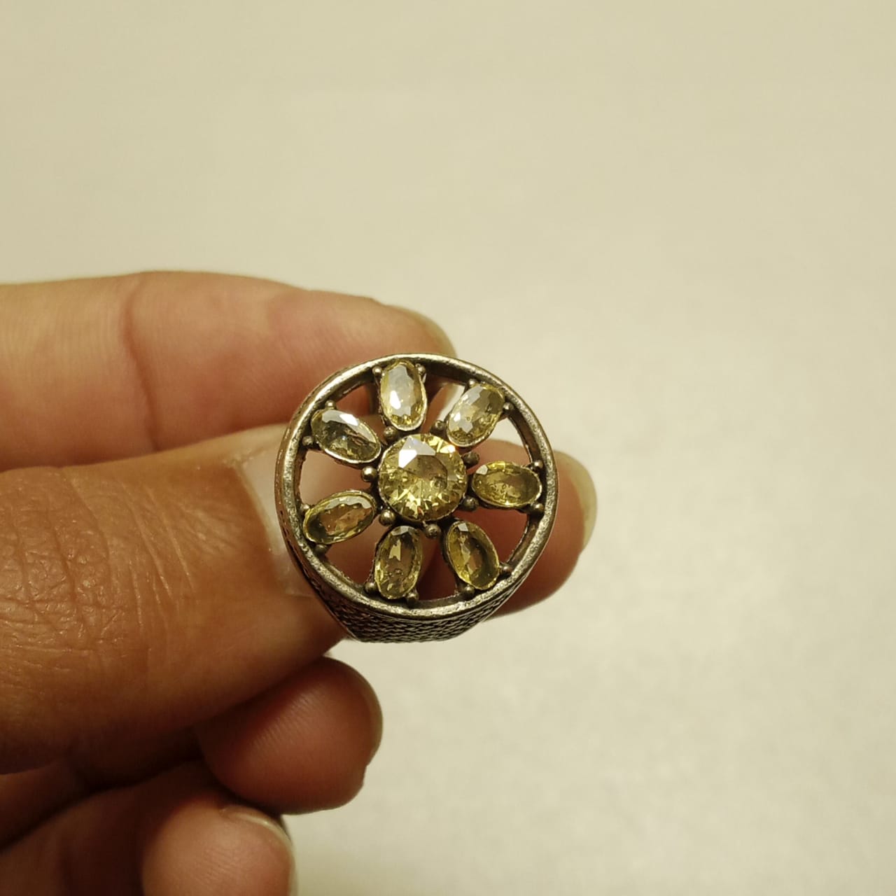 Multiple Stone Emerald Ring | Step Cut Zamrud Panna | Turkish Style Ring