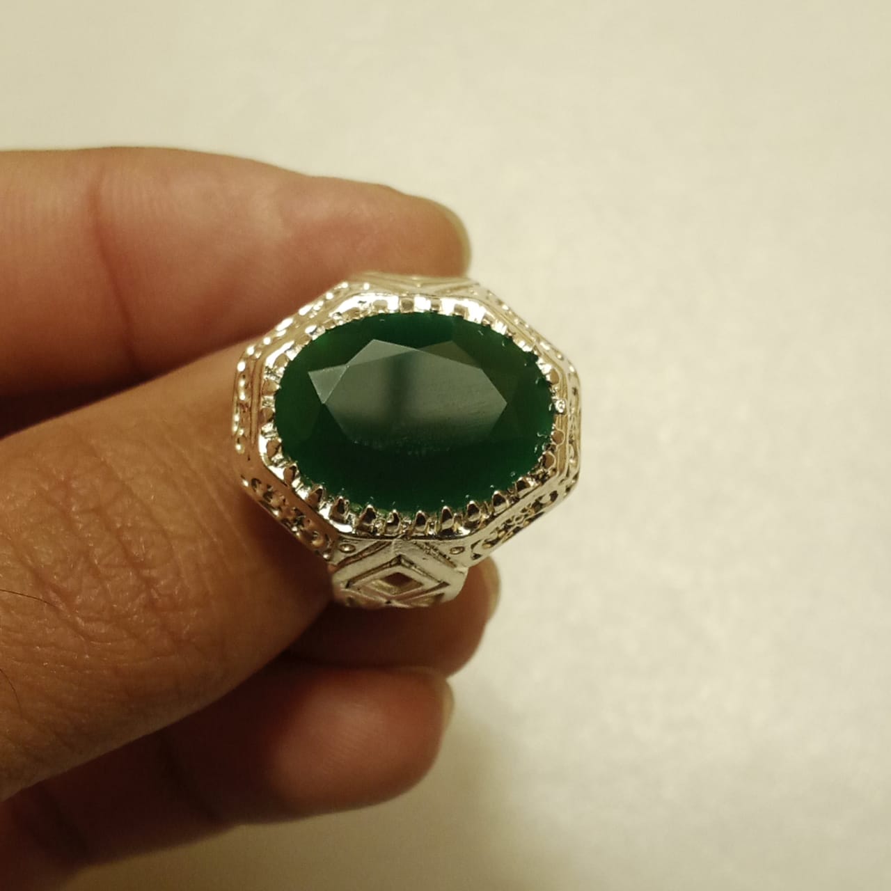23 Carat Emerald Ring | Step Cut Zamrud Panna | Turkish Style Ring