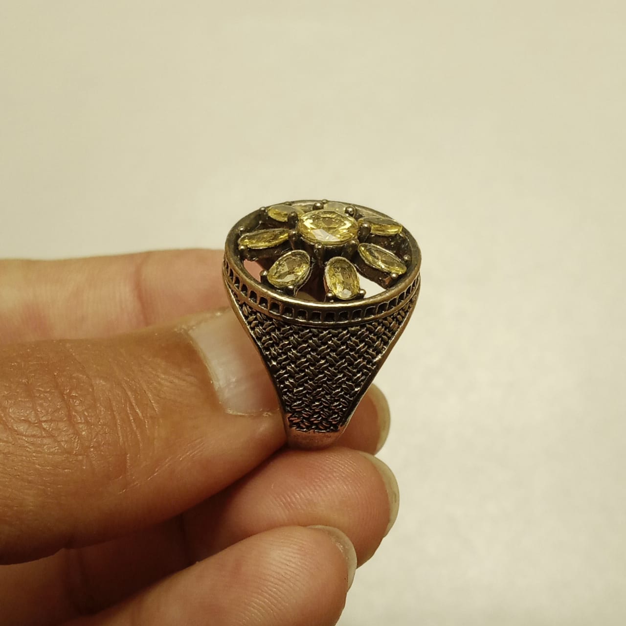Multiple Stone Emerald Ring | Step Cut Zamrud Panna | Turkish Style Ring