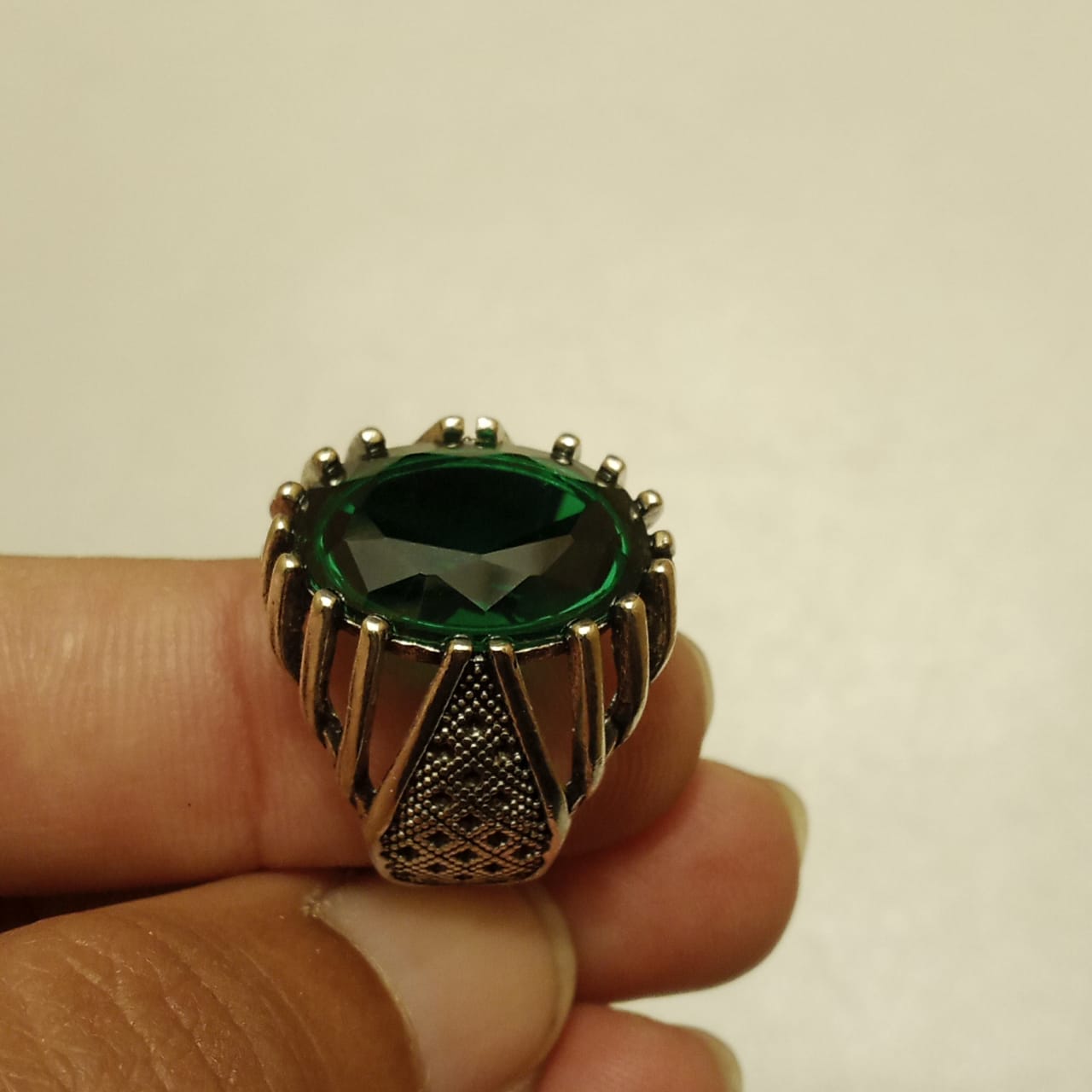 15 Carat Zamrud Ring | Step Cut Emerald | Turkish Style Ring