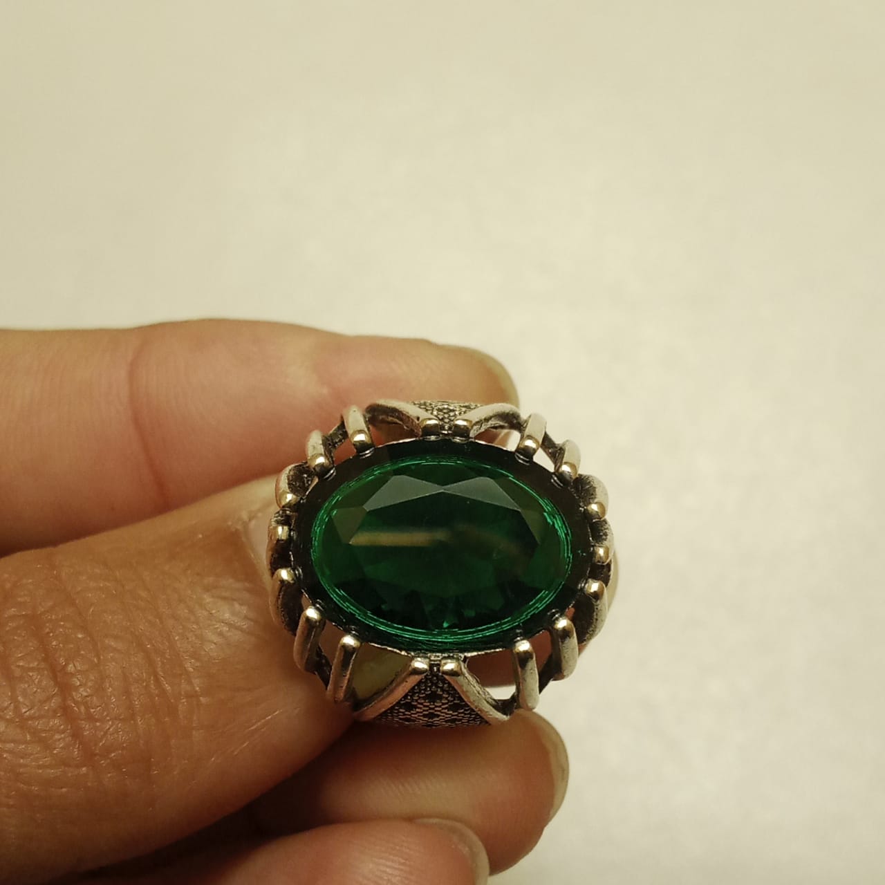 15 Carat Zamrud Ring | Step Cut Emerald | Turkish Style Ring