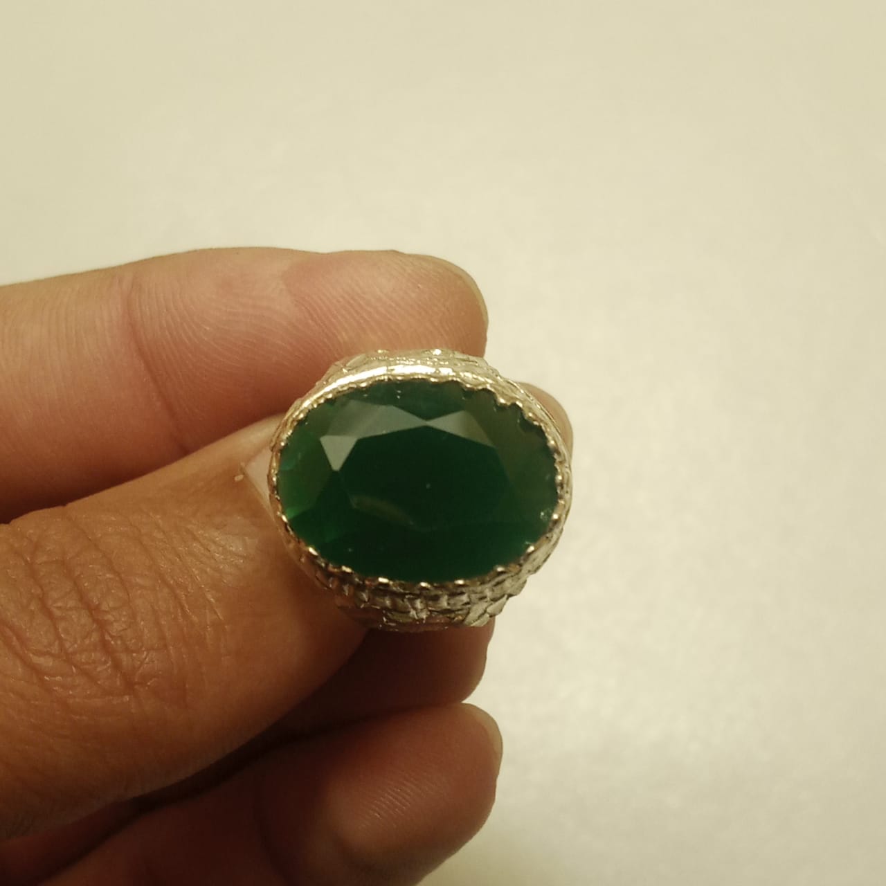 10 Carat Emerald Ring | Step Cut Zamrud Panna | Italian Style Ring