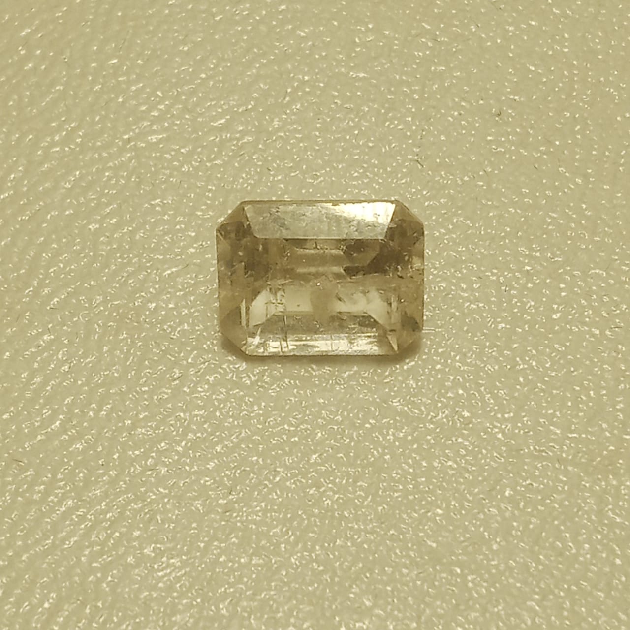 White Pukhraj | White Sapphire | Emerald Cut