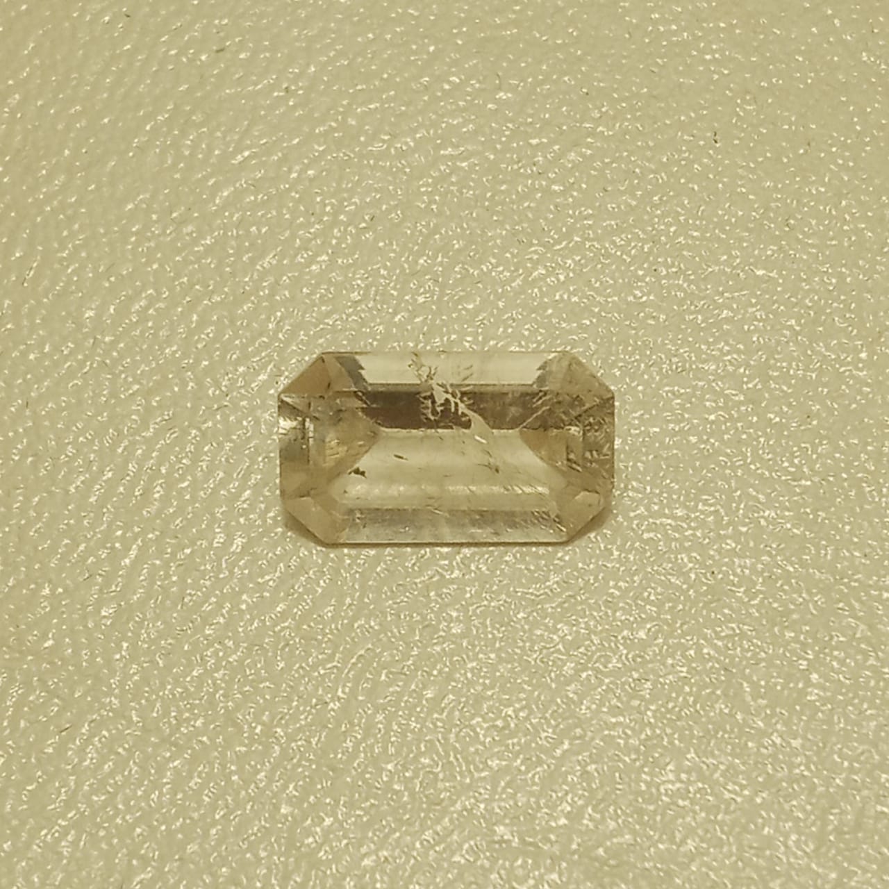 White Pukhraj | White Sapphire | Emerald Cut