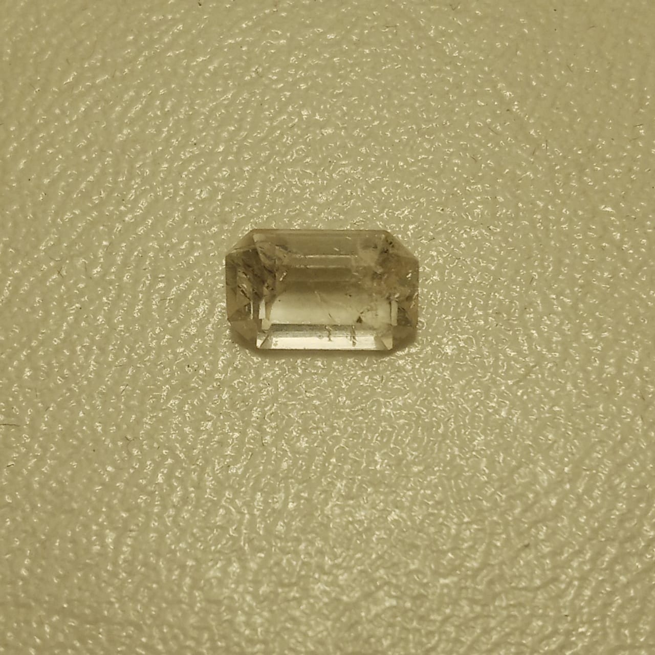 White Pukhraj | White Sapphire | Emerald Cut